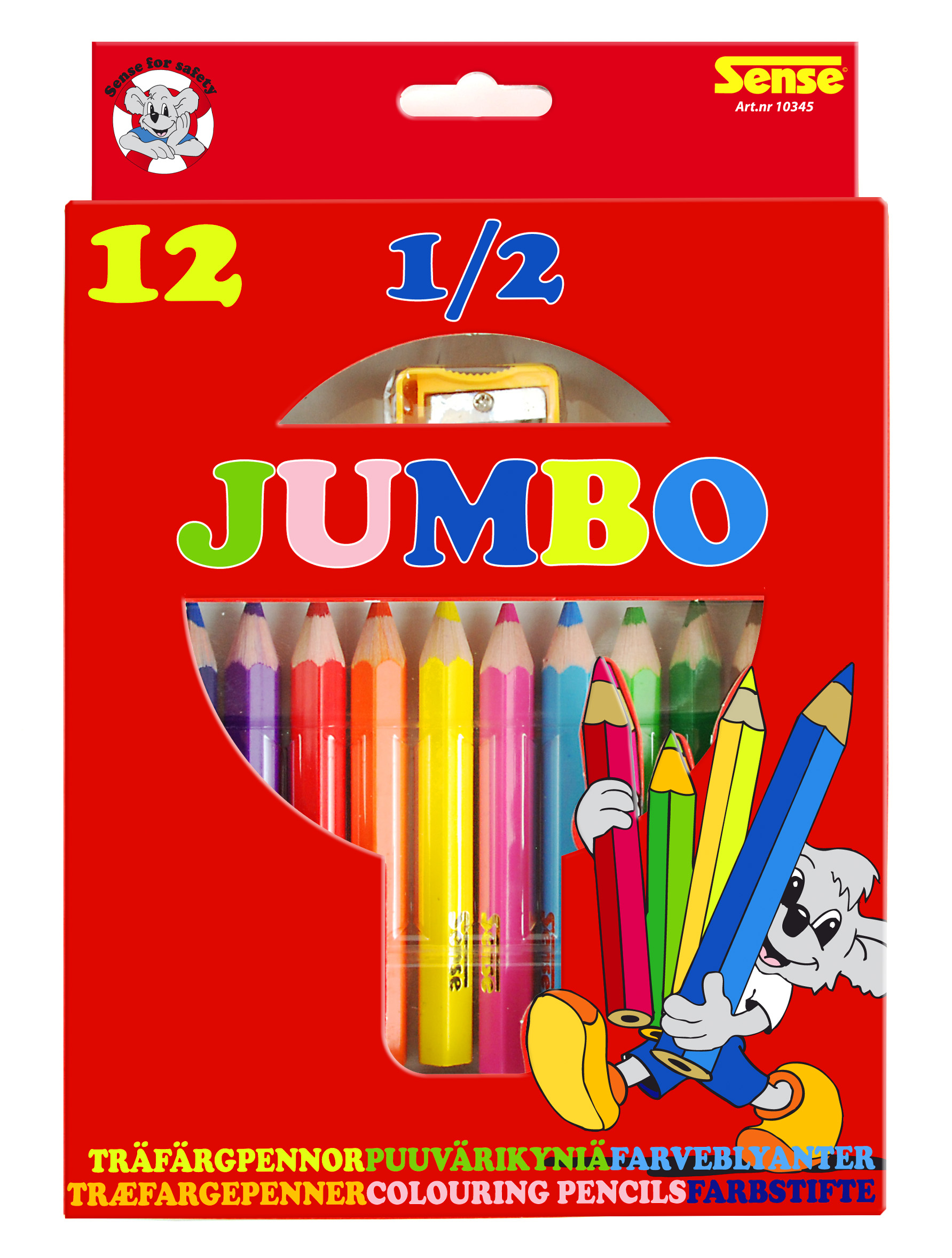 Blyanter - Jumbo-mini blyanter (pakke med 12 stk) Fra Boldens Forlag